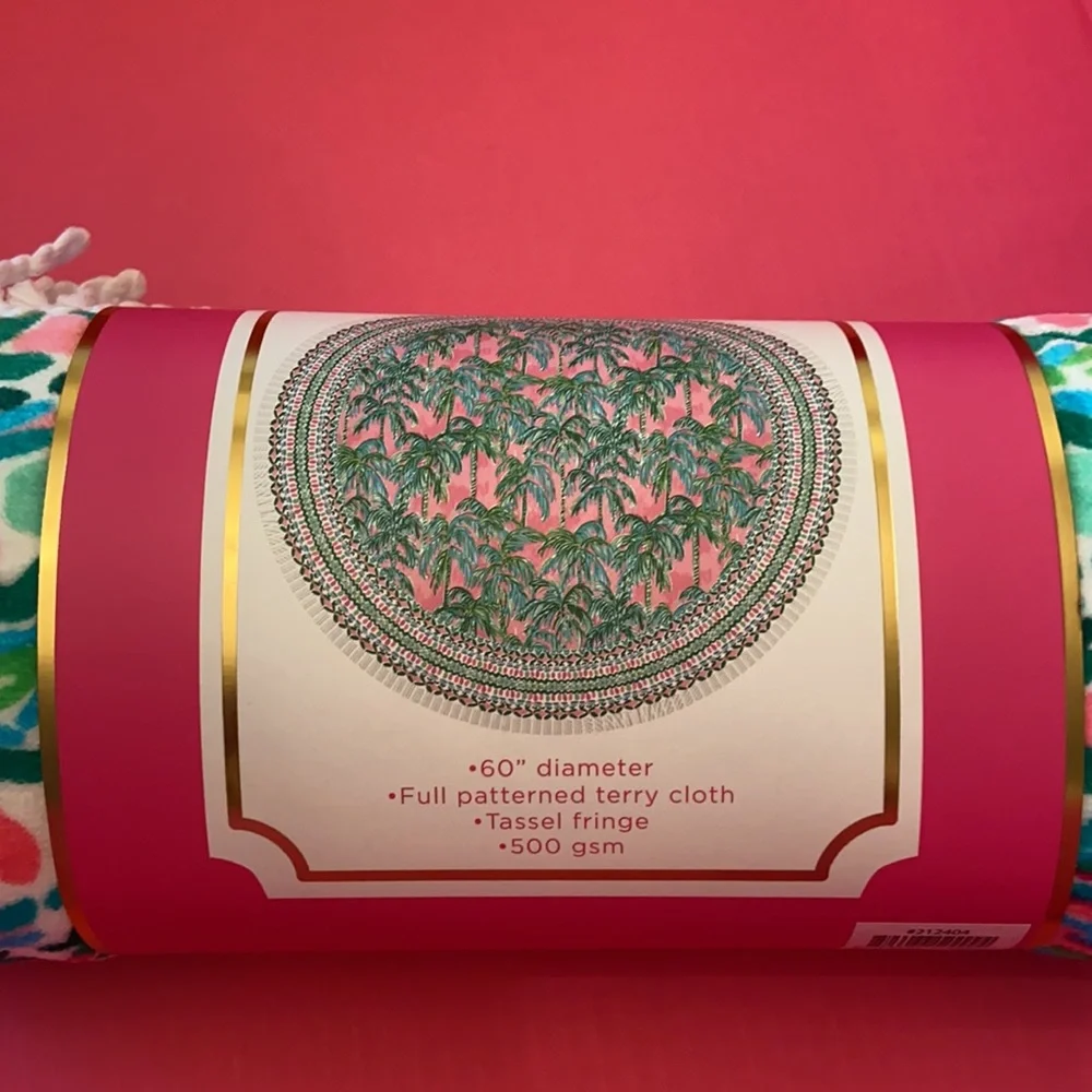 🌺Last One!🌺 NWT Lilly Pulitzer Round Beach Towel - Picture 5 of 6